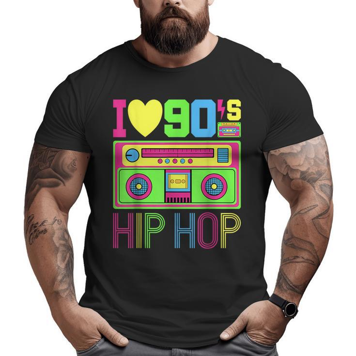 I Love 90S Hip Hop Music 1990S Style Outfit Vintage Nineties  90S Vintage Designs Funny Gifts Big and Tall Men Graphic T-shirt