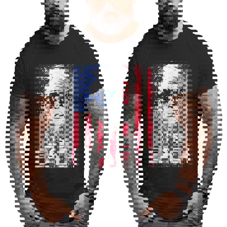 Ill Be Back Trump 2024 Vintage Donald Trump 4Th Of July  Big and Tall Men Graphic T-shirt