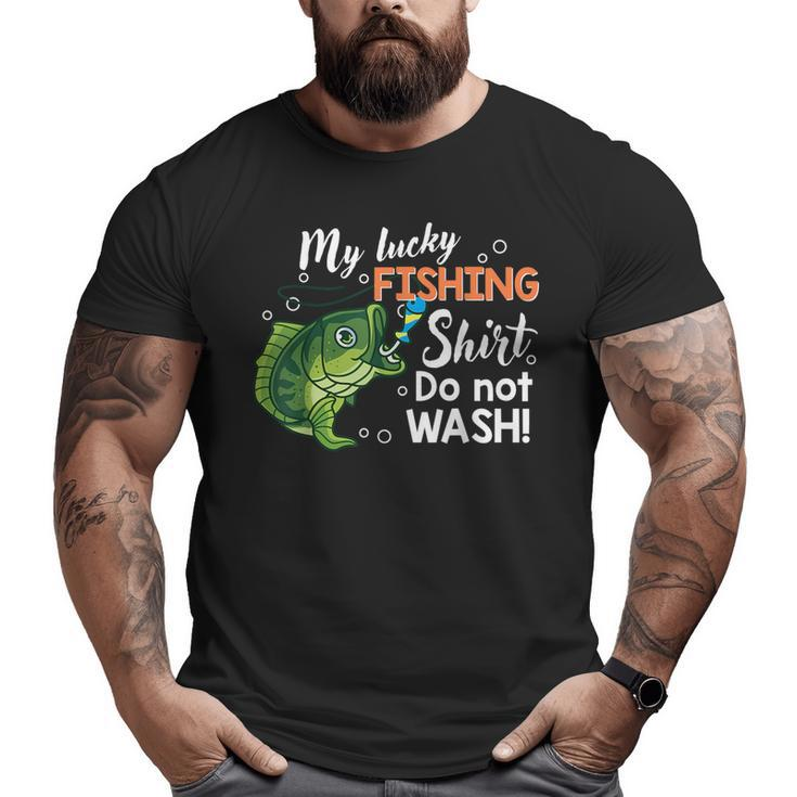 Lucky Fishing- Bass Fish Kids Youth Boy Men Women Funny  Gifts For Fish Lovers Funny Gifts Big and Tall Men Graphic T-shirt