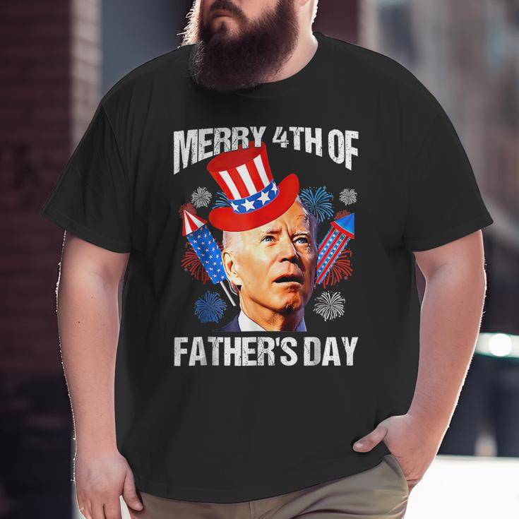 Fathers Day 4Th Of July Funny Joe Biden Memorial Day 2023 Big and Tall Men Graphic T-shirt