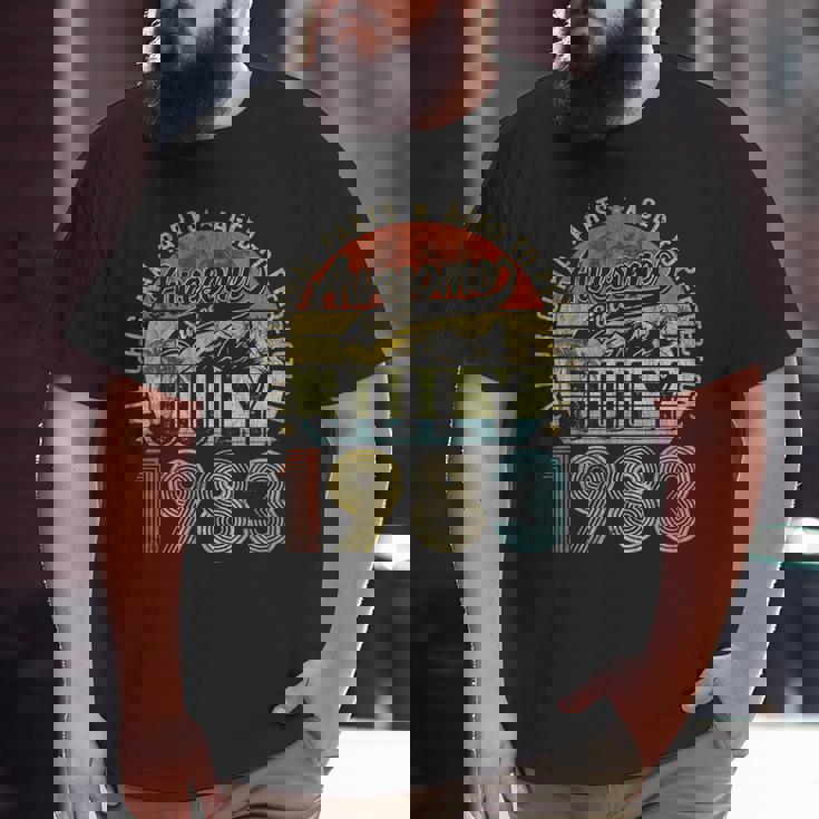 Funny 40 Year Old July 1983 Vintage Retro 40Th Birthday Gift 40Th Birthday Funny Gifts Big and Tall Men Graphic T-shirt Funny 40 Year Old July 1983 Vintage Retro 40Th Birthday Gift 40Th Birthday Funny Gifts Big and Tall Men Graphic T-shirt