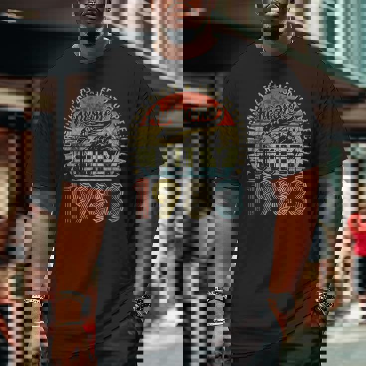 Funny 40 Year Old July 1983 Vintage Retro 40Th Birthday Gift 40Th Birthday Funny Gifts Big and Tall Men Graphic T-shirt Funny 40 Year Old July 1983 Vintage Retro 40Th Birthday Gift 40Th Birthday Funny Gifts Big and Tall Men Graphic T-shirt