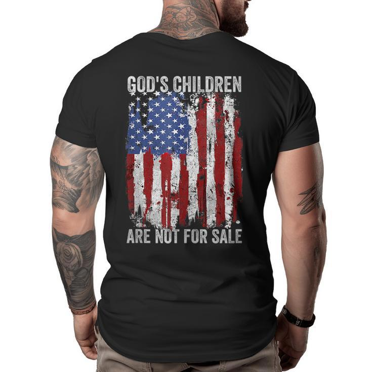 Gods Children Are Not For Sale  Vintage Gods Children  Big and Tall Men Back Print T-shirt