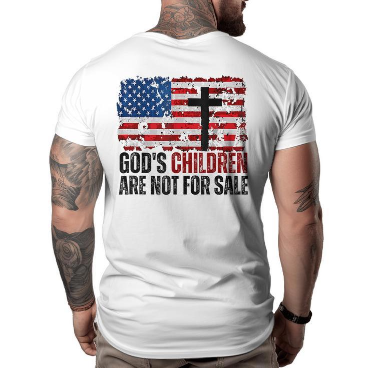 Gods Children Are Not For Sale Funny    Big and Tall Men Back Print T-shirt