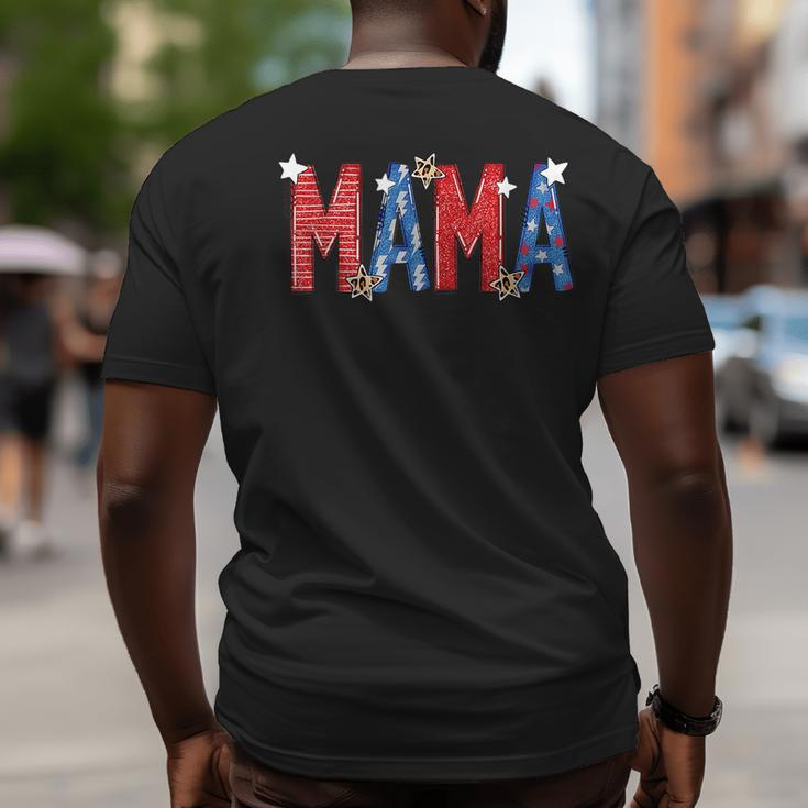 4Th Of July Mama And Mini Mommy And Me Matching Outfits Mommy Funny Gifts Big and Tall Men Back Print T-shirt
