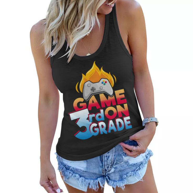 3Rd Grade Teacher & Student - Game On Controller  Gifts For Teacher Funny Gifts Women Flowy Tank