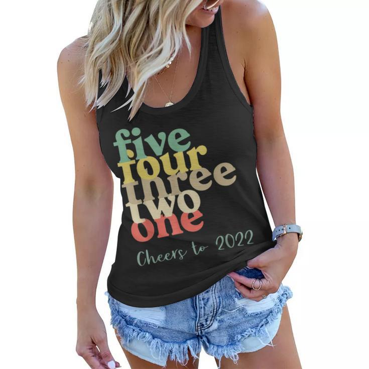 Five Four Three Two One Cheers To 2022  Women Flowy Tank