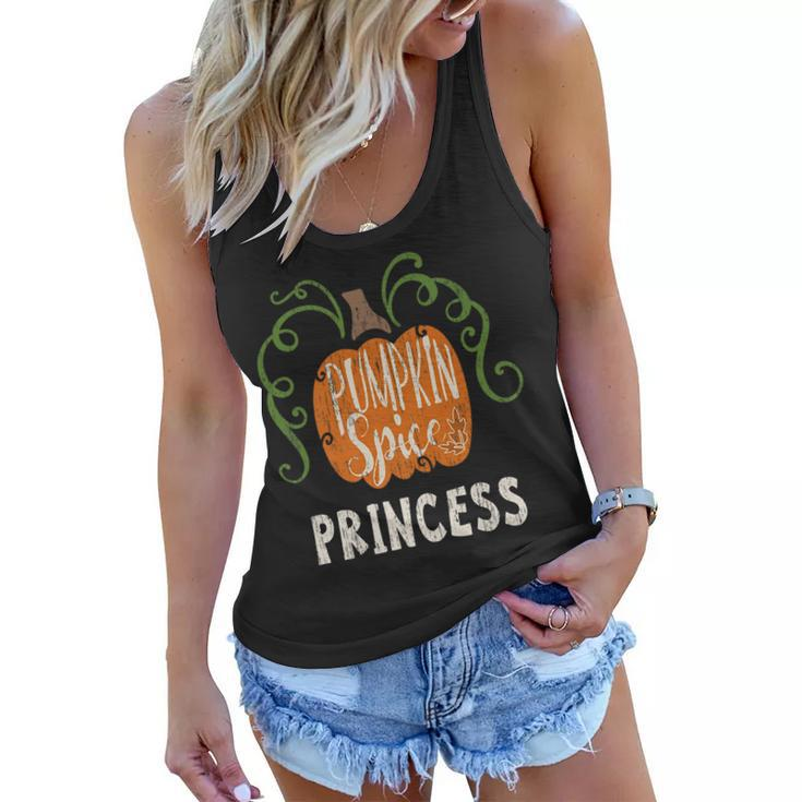 Princes Pumkin Spice Fall Matching For Family Women Flowy Tank