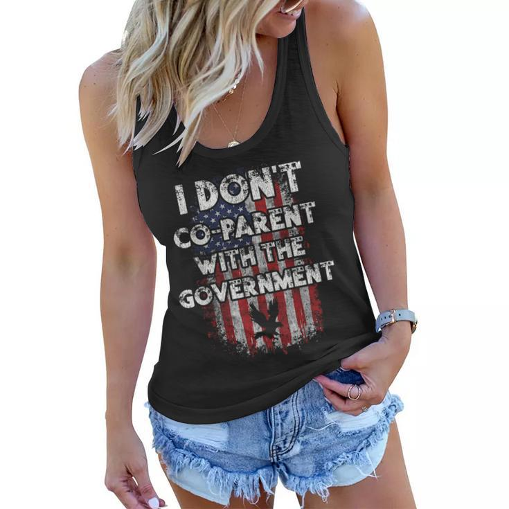 I Dont Co-Parent With The Government Usa Pro Gun  Gun Funny Gifts Women Flowy Tank