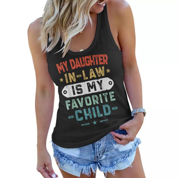 My Daughter In Law Is My Favorite Child Funny Family Gifts Women Flowy Tank
