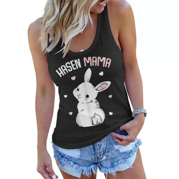 Rabbit Mum  With Rabbit Easter Bunny  Gift For Women Women Flowy Tank