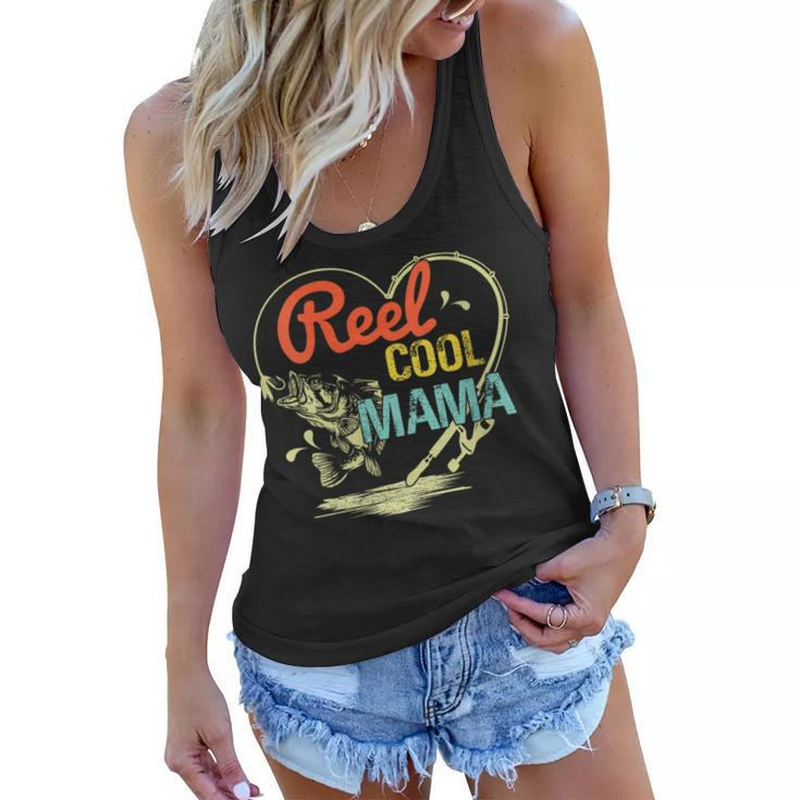 Reel Cool Mama Fishing Mothers Day For  Gift For Womens Gift For Women Women Flowy Tank