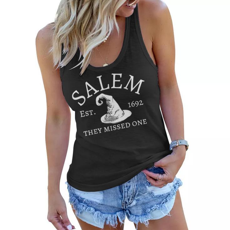 Vintage Salem 1692 They Missed One Retro Women Flowy Tank