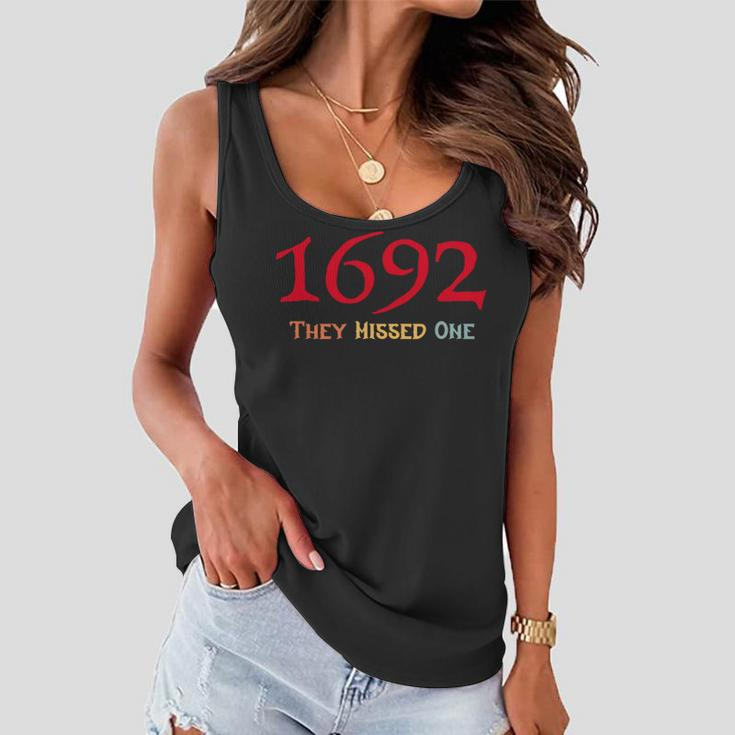 1692 They Missed One Vintage Salem Halloween Women Flowy Tank