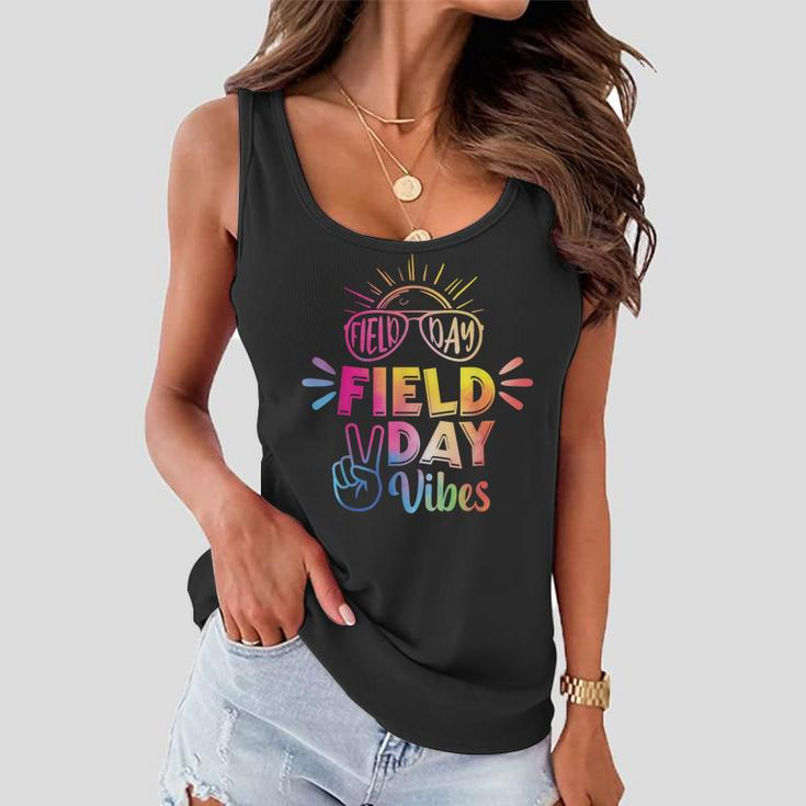 Field Day Vibes 2023 Funny Field Day Vibes Teacher Women Flowy Tank