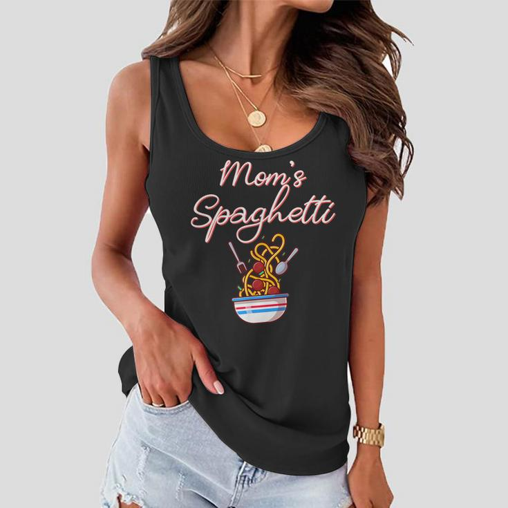 Funny Moms Spaghetti And Meatballs Meme Mothers Day Food Gift For Women Women Flowy Tank
