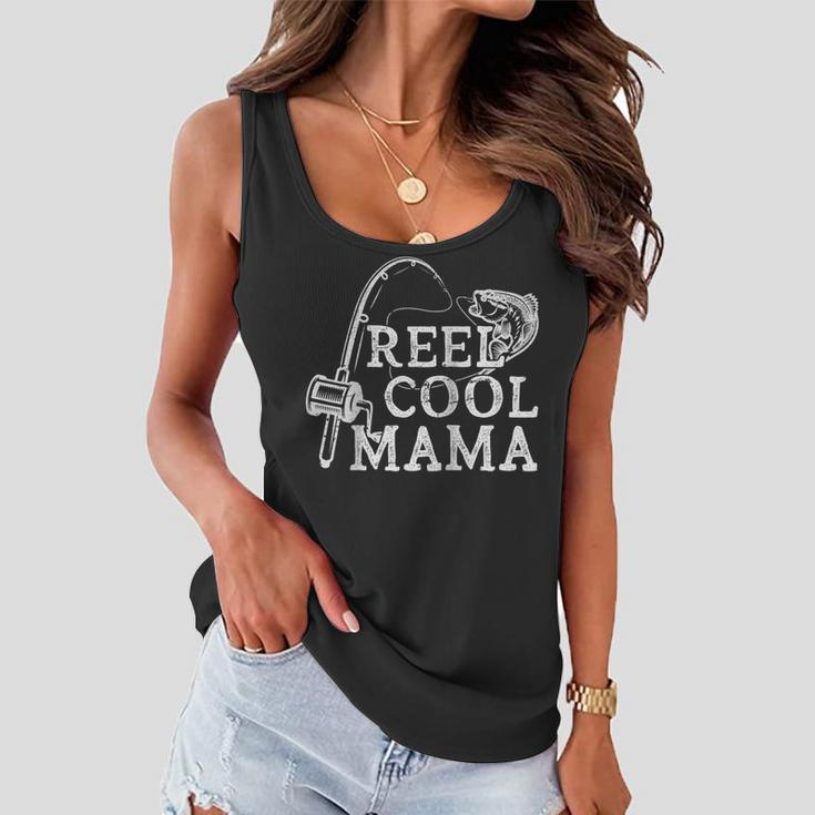 Retro Reel Cool Mama Fishing Fisher Mothers Day Gift For Women Women Flowy Tank