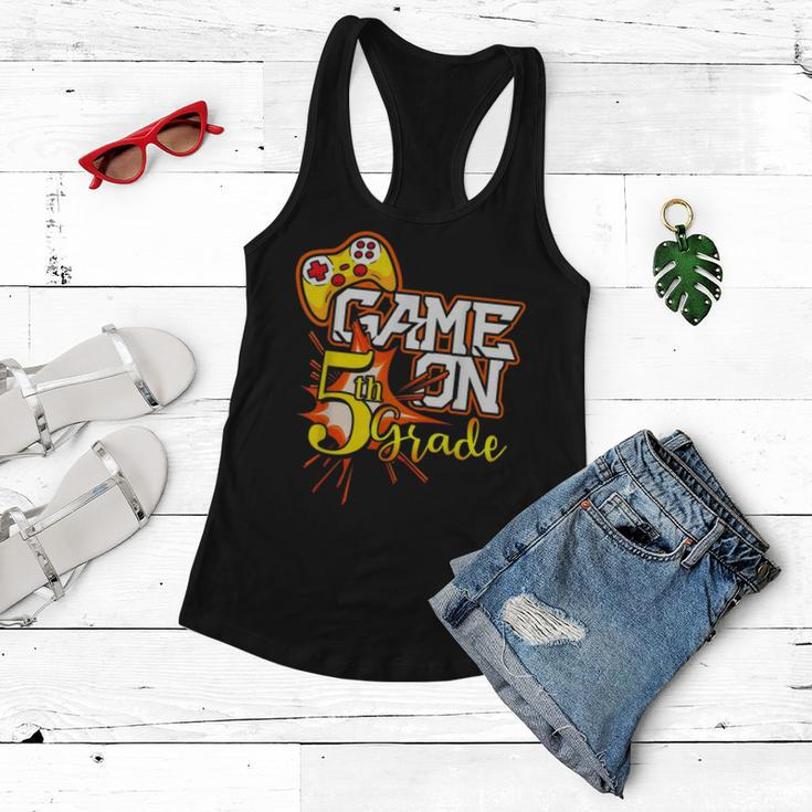 5Th Grade Teacher & Student - Game On Video Controller Gifts For Teacher Funny Gifts Women Flowy Tank