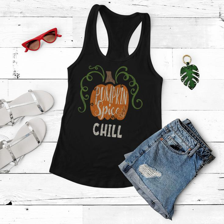 Chill Pumkin Spice Fall Matching For Family Women Flowy Tank