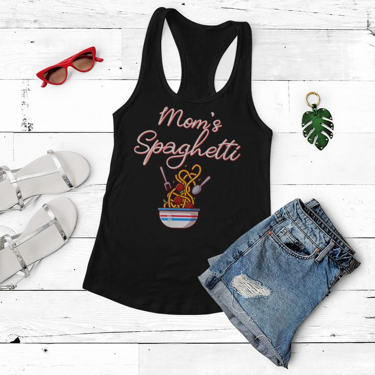 Funny Moms Spaghetti And Meatballs Meme Mothers Day Food Gift For Women Women Flowy Tank