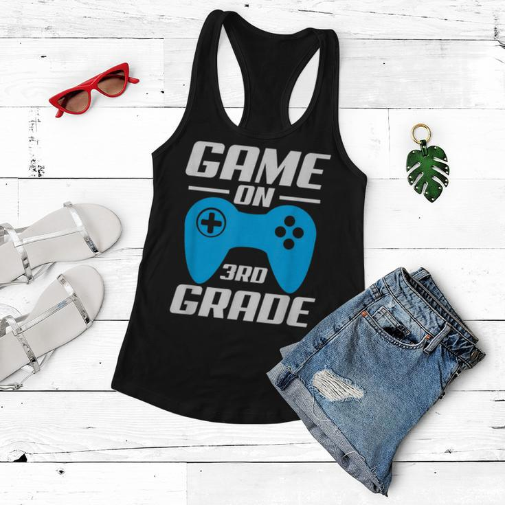 Game On Video Controller 3Rd Grade Funny 3Rd Grade Funny Gifts Women Flowy Tank