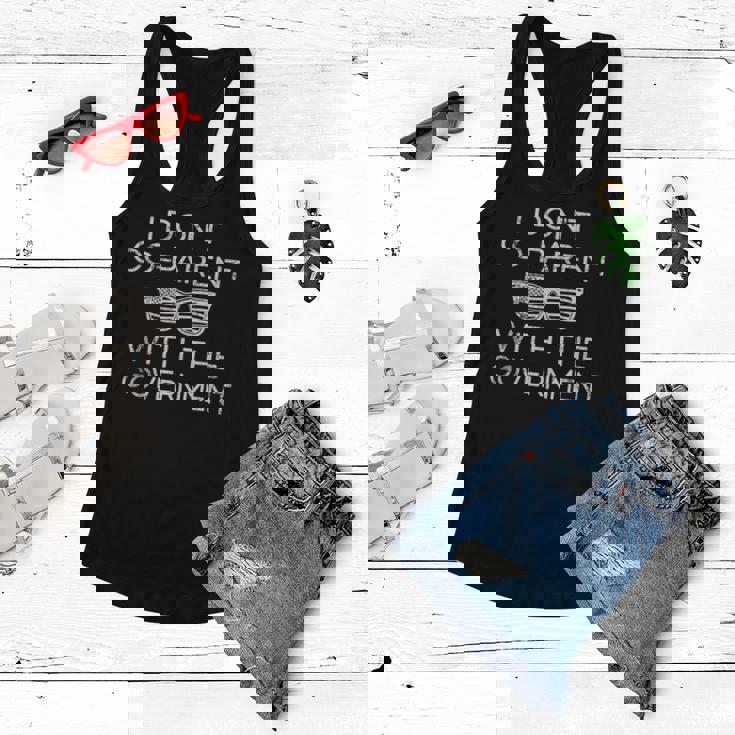 I Don’T Co-Parent With The Government Us Flag Government Funny Gifts Women Flowy Tank