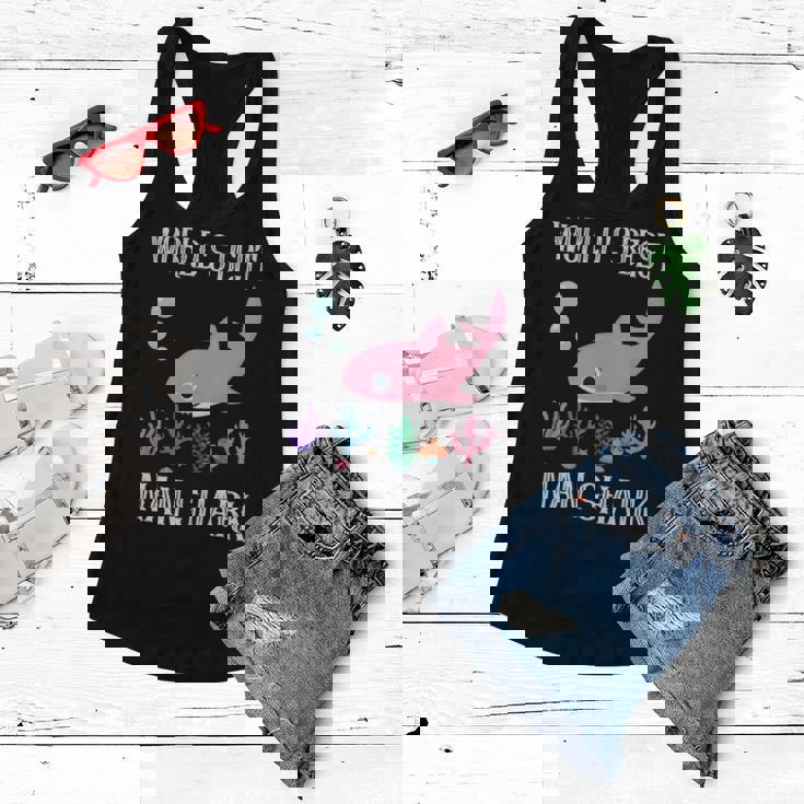 Nan Grandma Gift Worlds Best Nan Shark Women Flowy Tank