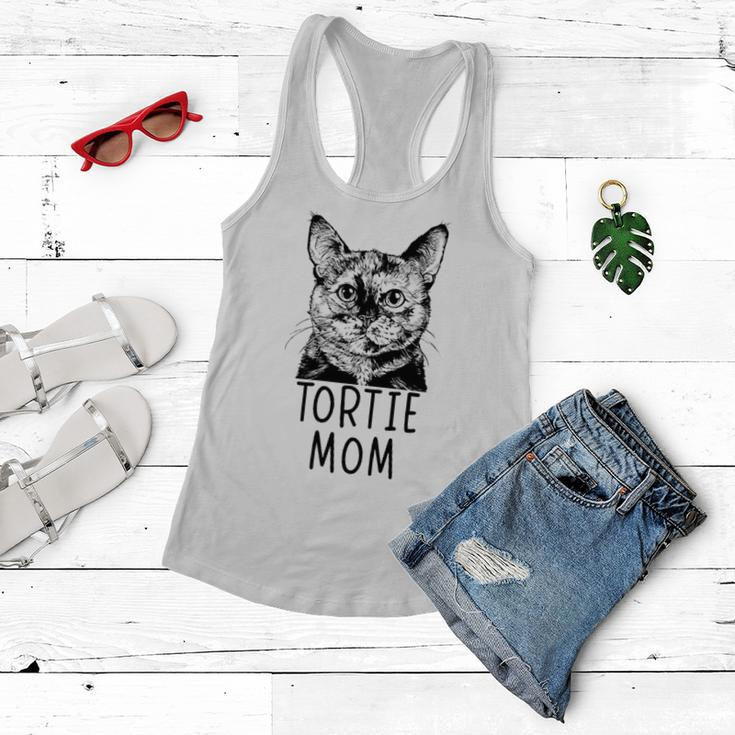 Tortie Cat Mom Pocket Tortoiseshell Cat Mama Gifts For Mom Funny Gifts Women Flowy Tank