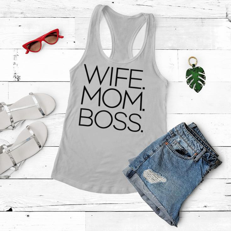 Wife Mom Boss Gifts For Mom Funny Gifts Women Flowy Tank
