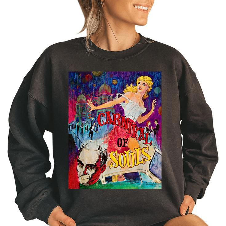 Carnival Of Souls Halloween Monster Poster Horror Movie Women Oversized Sweatshirt