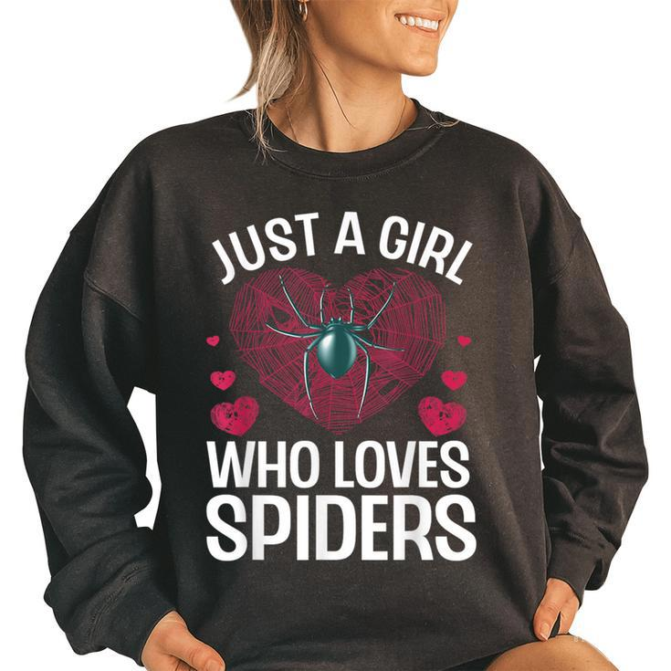 Cool Spider Design For Women Girls Tarantula Spider Lover Women Oversized Sweatshirt