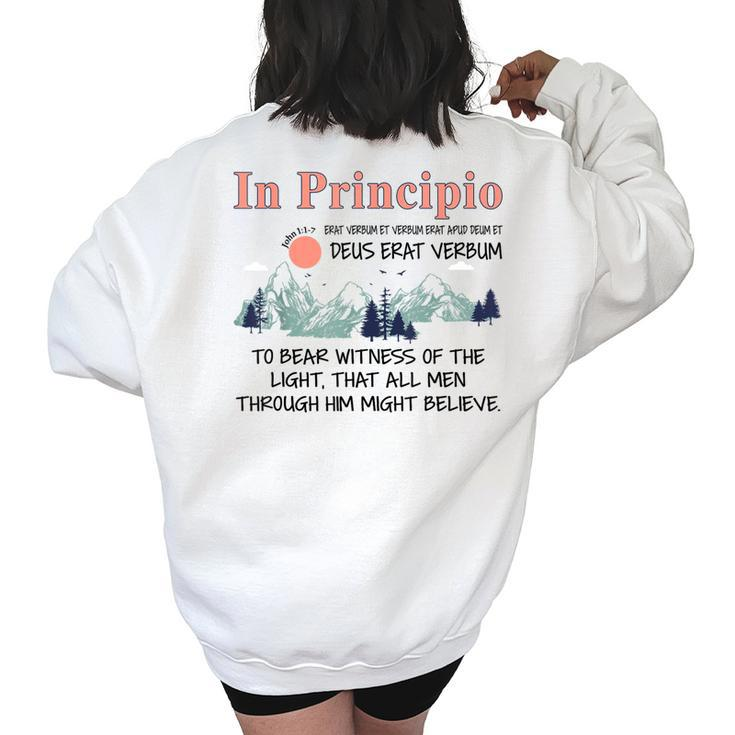 Classical Conversations Cycle  John 11-7 Cc Cycle 3  Women Oversized Back Print Sweatshirt