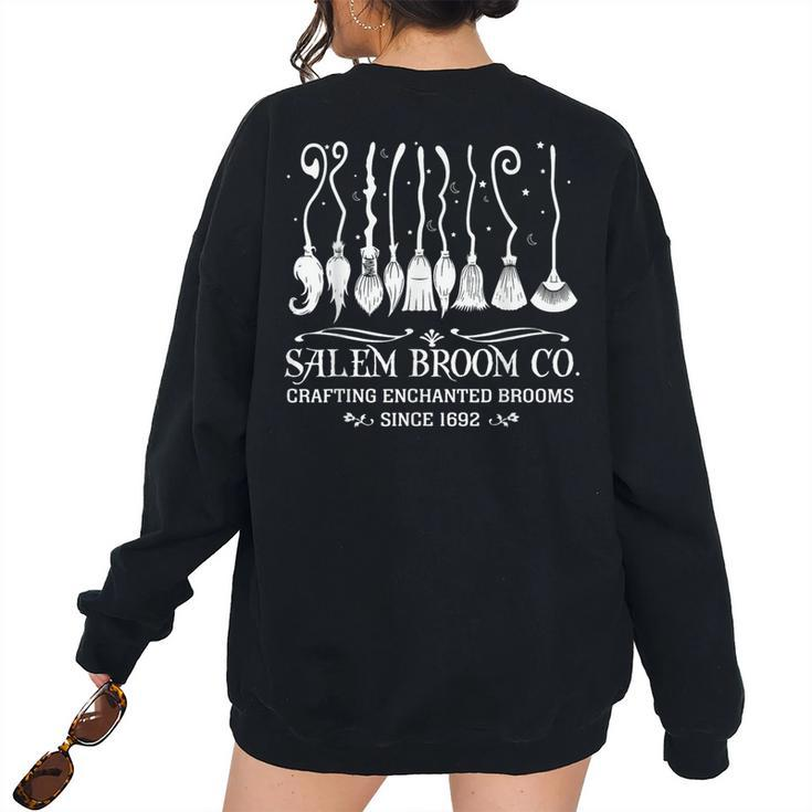 Retro Vintage Salem Broom Co 1692 They Missed One Women's Oversized Sweatshirt Back Print