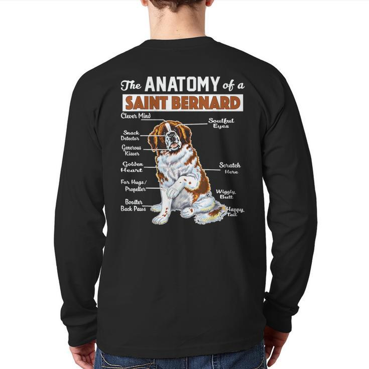 The Anatomy Of A Saint Bernard Back Print Long Sleeve T-shirt
