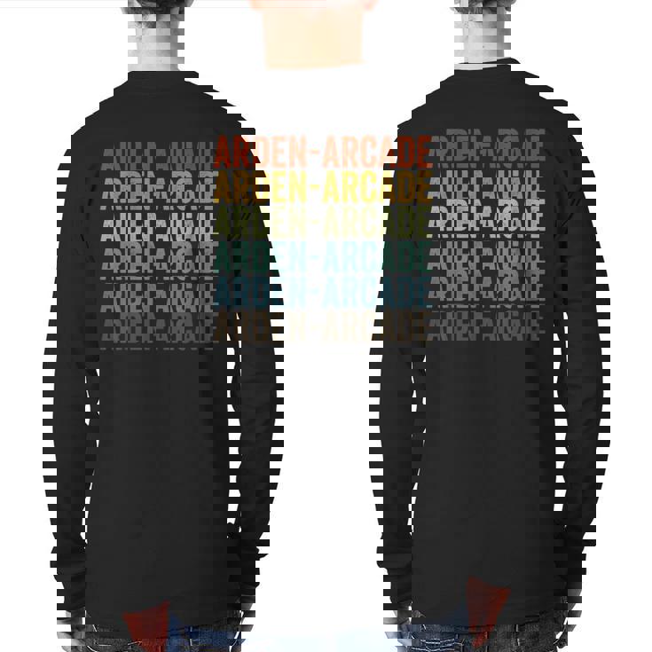 Arden-Arcade City Retro Back Print Long Sleeve T-shirt