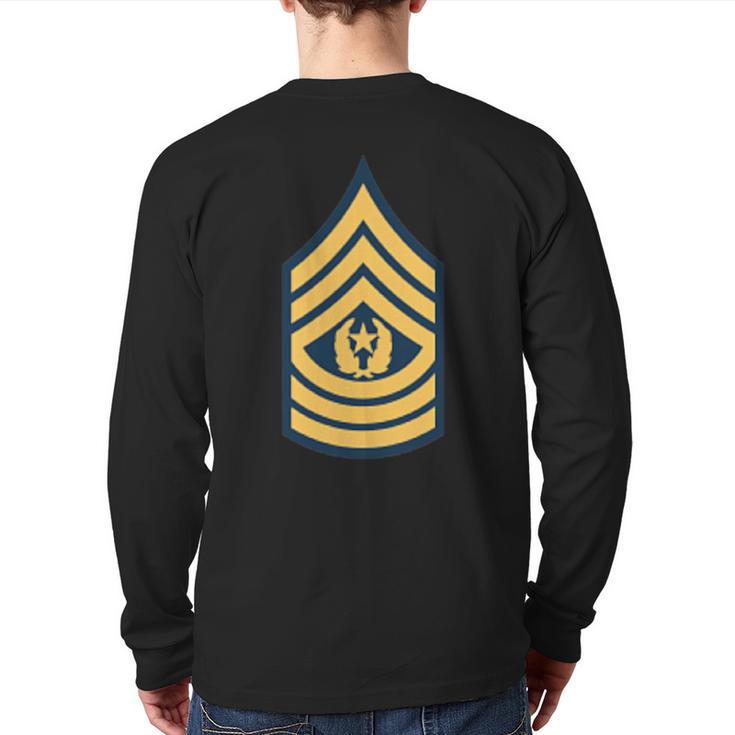 Army Command Sergeant Major E-9 Military Rank Men's T-shirt Back Print ...