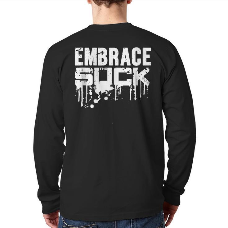 Army Embrace The Suck Military Back Print Long Sleeve T-shirt