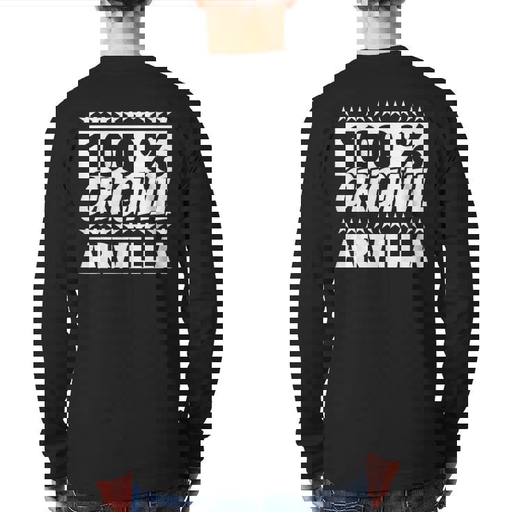 Arvilla First Name Back Print Long Sleeve T-shirt