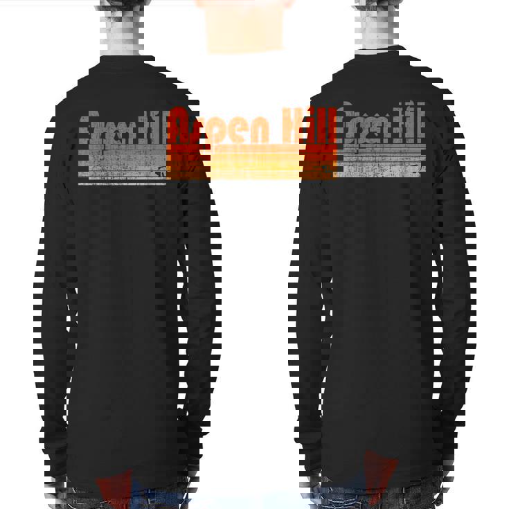 Aspen Hill Maryland Retro 80S Style Back Print Long Sleeve T-shirt