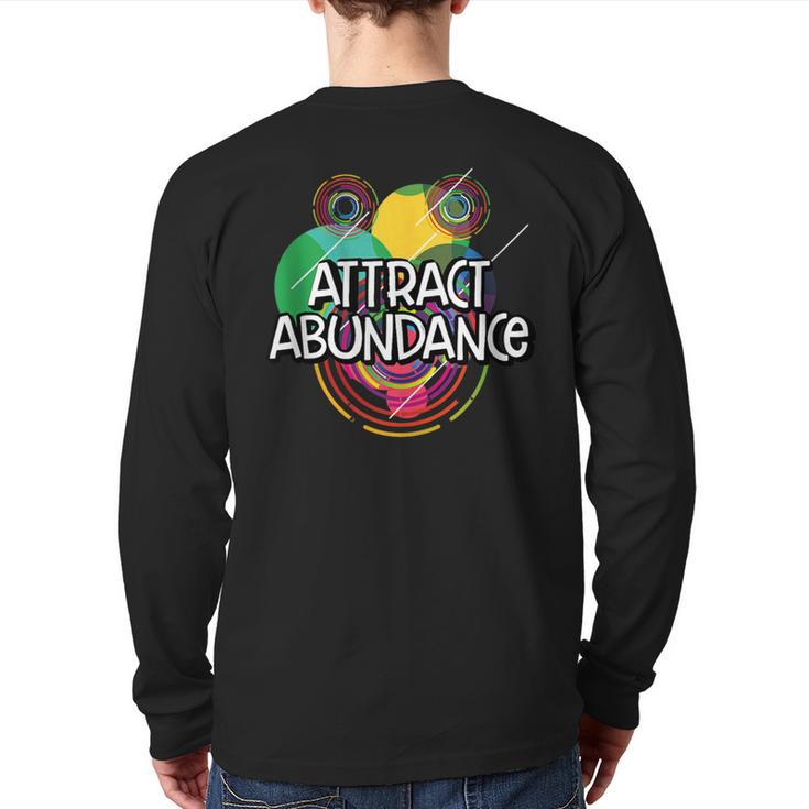 Attract Abundance Humanity Positive Quotes Kindness Back Print Long Sleeve T-shirt