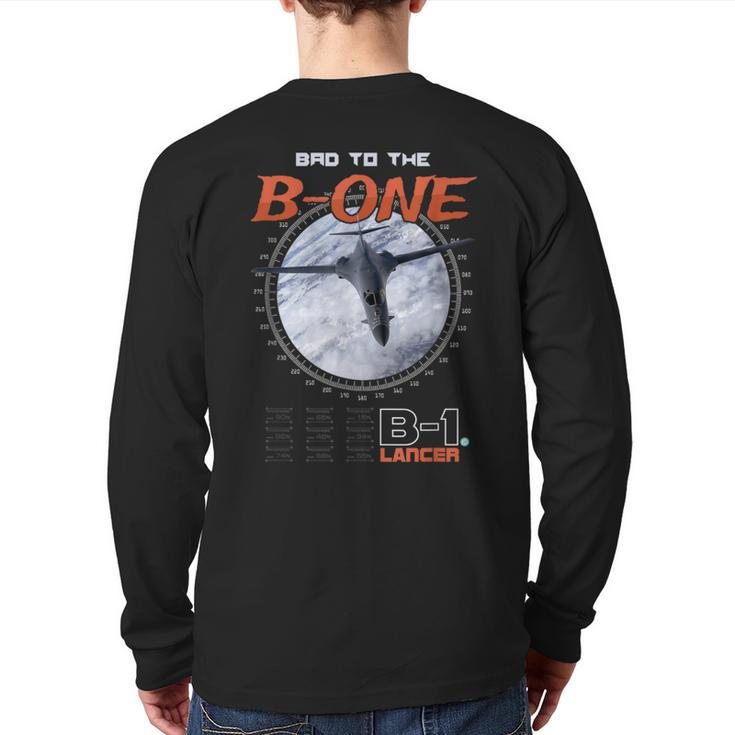 B-1 Lancer Air Force Bomber T Back Print Long Sleeve T-shirt