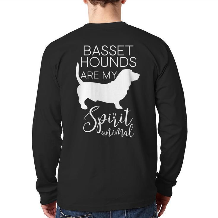 Basset Hound Dog Spirit Animal J000237 Back Print Long Sleeve T-shirt