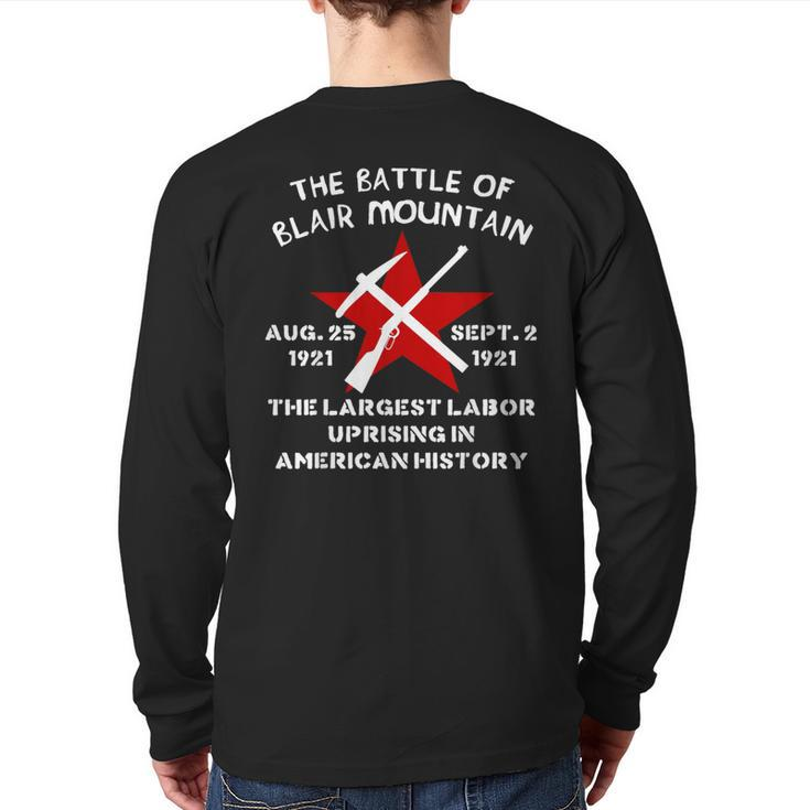 Battle Of Blair Mountain Labor Rights History Back Print Long Sleeve T-shirt