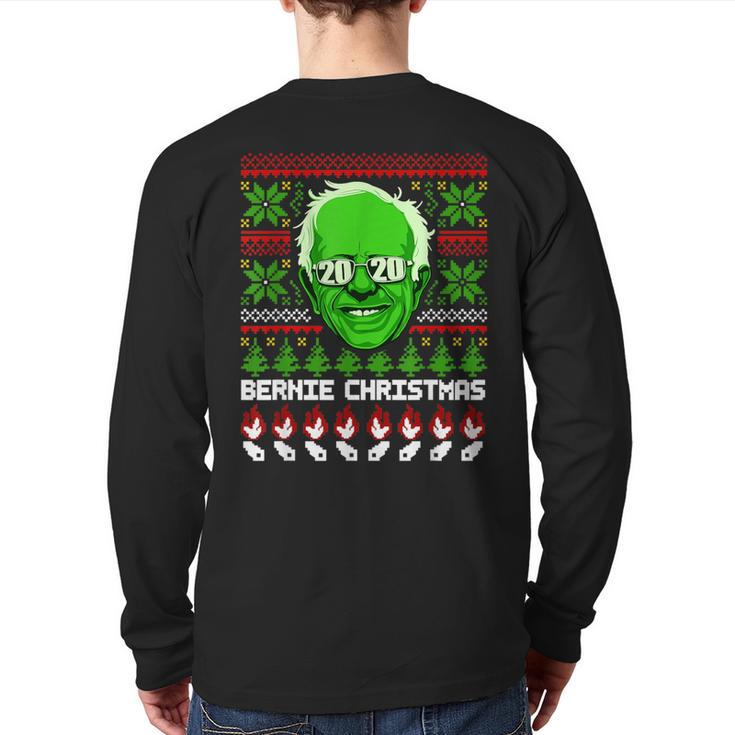 Bernie Sanders 2020 Election Ugly Christmas Sweater Back Print Long Sleeve T-shirt