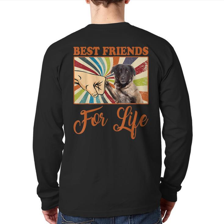 Best Friends For Life Estrela Mountain Dog Dog Lover Back Print Long Sleeve T-shirt
