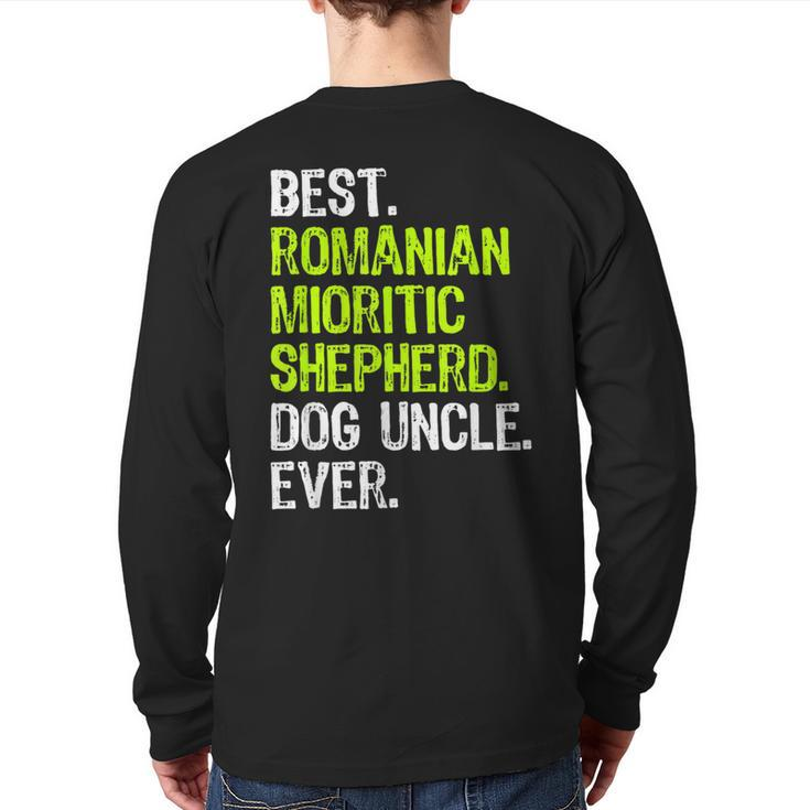 Best Romanian Mioritic Shepherd Dog Uncle Ever Back Print Long Sleeve T-shirt