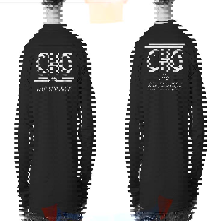 Chief Home Officer Back Print Long Sleeve T-shirt