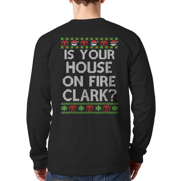 Christmas Family Clark Ugly Sweater Xmas For Vacation Back Print Long Sleeve T-shirt