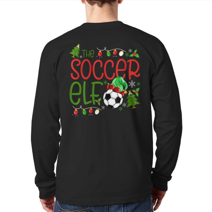Christmas The Soccer Elf Boys Xmas Back Print Long Sleeve T-shirt