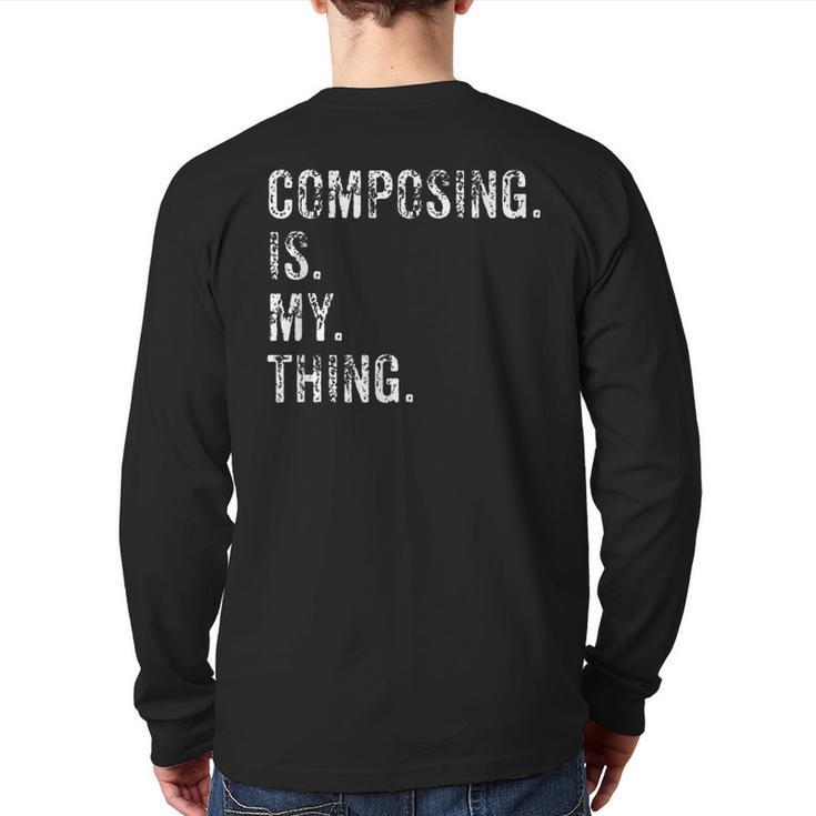 Composer Music Composer Back Print Long Sleeve T-shirt